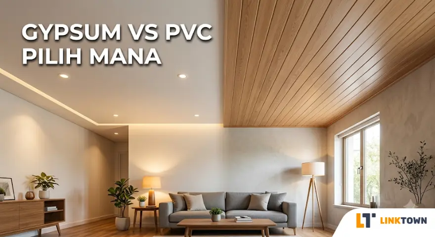 Plafon Gypsum vs PVC Mana yang Lebih Awet Bebas Jamur dan Tahan Bocor